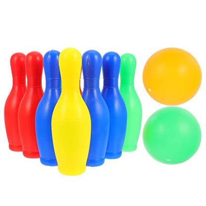Toddmomy 1set Boys and Girls Indoor Bowling Safe Material for Parent-boy Girl Motor Skill Development