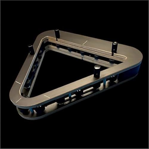 Heavy Duty Solid Wood Triangle & Diamond Racks, Gap-Free Precision for 8-Ball & 9-Ball Perfect Breaks, Essential Billiards Accessories. - color: 8-ball