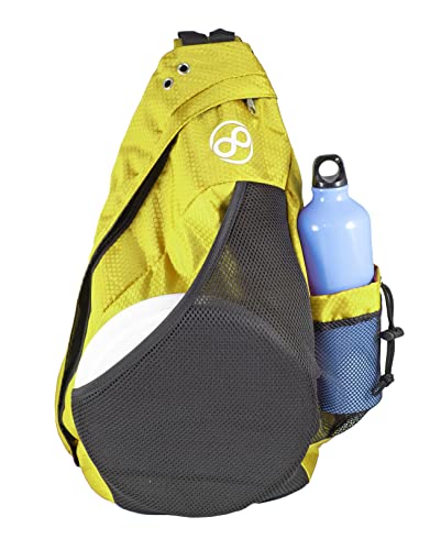 Disc Golf Backpack Slinger Bag | 6-12 Discs | Multiple Colors - color: Yellow