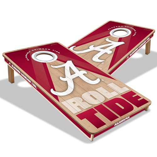 YouTheFan NCAA 2' x 4' Slogan Series Professional Wood Cornhole Game - color: Alabama Crimson Tide