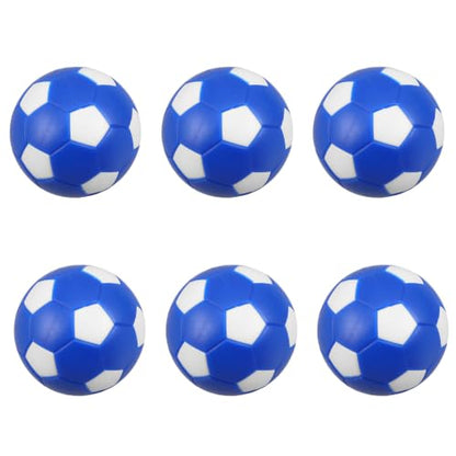 Kisangel 6pcs Mini Foosball Balls - Blue Table Soccer Ball Replacements Mini Foosball 36mm for Tabletop Football Game Kids Indoor Sports Game Night
