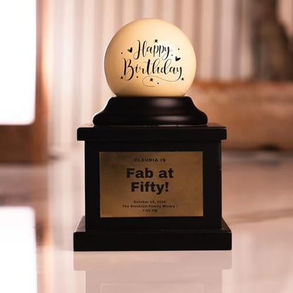 Custom Pool Ball Gift for Dad Birthday Gift for Billiards Gift for Son Birthday Gift Personalized Cue Ball Corporate Gift Pool Table Gift Love Gifts - style: WITH WODDEN STAND