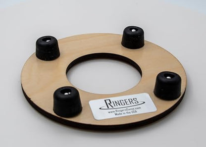 Ringers Mini Board Ring Toss Game for Adults - Portable Wooden Ring Toss Game, Indoor and Outdoor Party, Backyard and Travel Play, Includes Rings, Score Counter and Storage Bag - Marbles