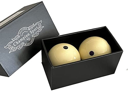 Champion 2-1/4" Billiard Practice Training Pool Cue Ball - color: 6 Purple Dot +6 Black Dot