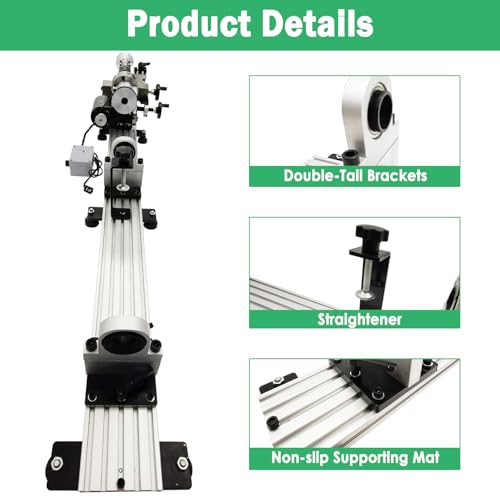 Multi Function Billiard Cue Repair Machine 0.87" Spindle 110V | 450W Motor 0-2000 RPM, 7.87 Inch Max Swing Diameter, 19.7 Inch Machining Length, for Pool Cue Straightening Tipping