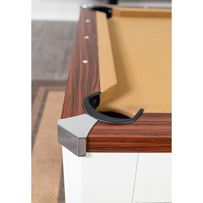 Hathaway Pool Table Combo Set with Benches - color: Walnut