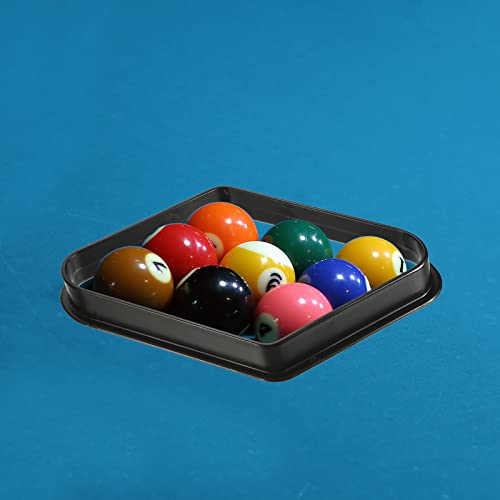 PATIKIL Billiard Pool Ball Rack Set, 2 in 1 Pool Cue Rack Triangle Rack and 9-Ball Diamond Billiard Rack for Billiard Pool Table, Black