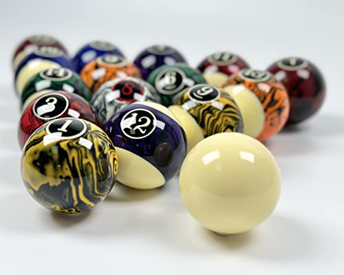 Billiard Balls Set 16 Pool Table Balls Resin Ball 2-1/4"(Several Style Available)