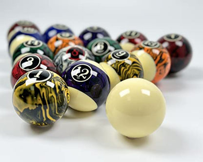 Billiard Balls Set 16 Pool Table Balls Resin Ball 2-1/4"(Several Style Available)