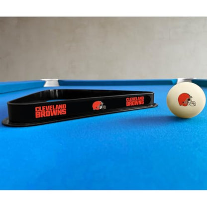 Imperial NFL Cue Ball & Rack Set - color: Cleveland Browns, White