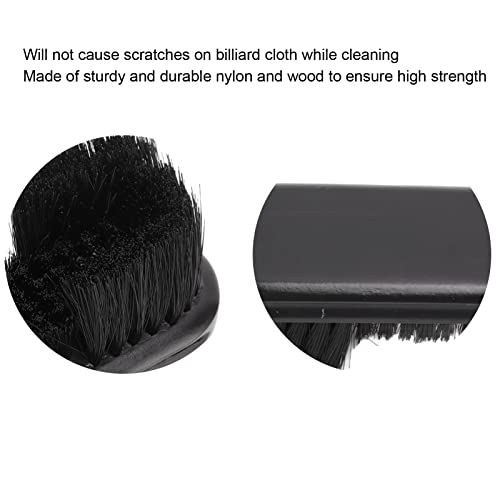 Billiard Table Maintenance Set, 9in & 8.5in Pool Table and Rail Brushes, Wood Handle Cleaning Tools for Billiard Enthusiasts