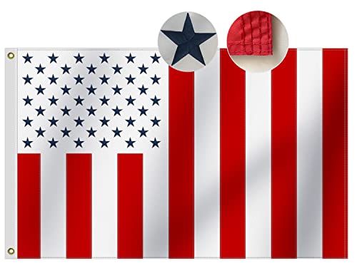 Premium US Civil Flag 3x5Ft Outdoor, Embroidered 50 Stars, Longest Lasting Oxford Nylon-Quadruple Stitched Fly Ends - United States America USA Civilian Peace Flags 90x150cm Banner - color: US Civil