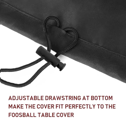 Foosball Table Protection Cover Heavy Duty 420D Soccer Table Cover Waterproof Outdoor/Indoor UV Resistant