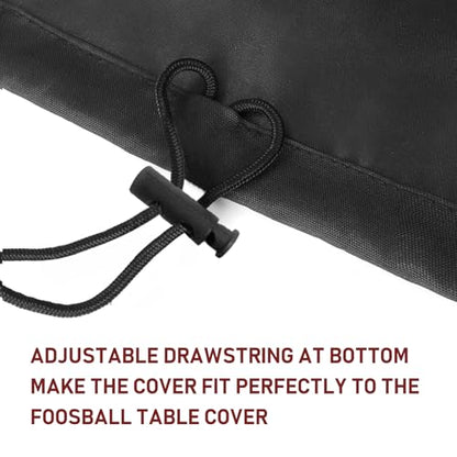 Foosball Table Protection Cover Heavy Duty 420D Soccer Table Cover Waterproof Outdoor/Indoor UV Resistant