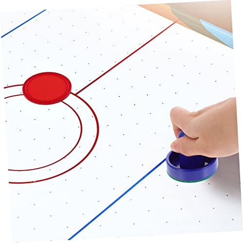 2 Sets Air Hockey Pushers Pucks Mini Air Hockey Table Kit Replacement Parts Plastic Hockey Game Accessories