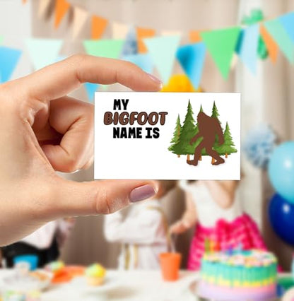 Bigfoot Birthday Party Decorations-Birthday Party Games,Bigfoot Theme Birthday Party Sign for Boys Girls,Kids Bigfoot Activity Cards,Bigfoot Activity Decoration Supplies,What's your Bigfoot Name - style: Bigfoot