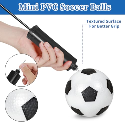 12 Pack Mini Soccer Balls for Kids, 4'' Small Soccer Ball for Pool Beach Garden Sports Game Party Supplies, Inflatable Mini Classics Soccer Balls for Indoor Outdoor Games - style: 12P Mini Classics Soccer Balls