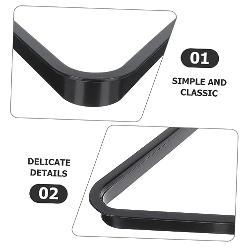Toddmomy Mini Billiard Triangle Rack Pool Table Ball Organizer Billiard Frame for Home Parties Clubs Fits - size: 15.80X15.80X2.80CM
