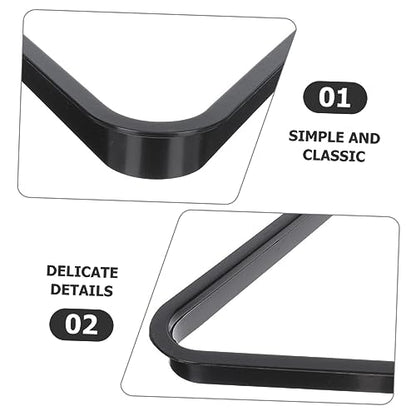 Toddmomy Mini Billiard Triangle Rack Pool Table Ball Organizer Billiard Frame for Home Parties Clubs Fits - size: 15.80X15.80X2.80CM