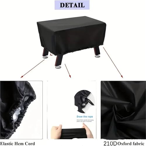 Foosball Table Cover 2pcs Essential Game Table Cover Oxford Cloth for Billiard Foosball Waterproof Dustproof Protector