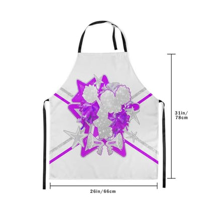 Castle Fairy Boy Soccer Kitchen Apron - color: Cheer Purple