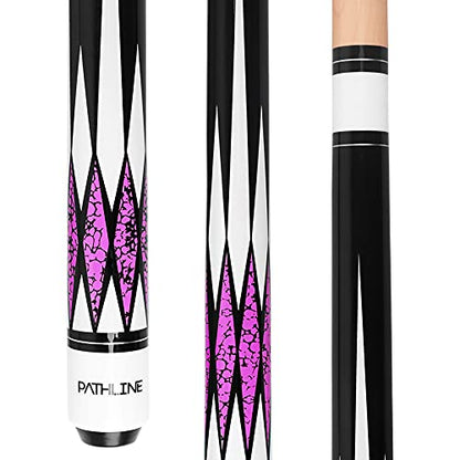 Pool Cue Stick - 58 inch Canadian Maple Billiard Pool Stick - color: Purple, size: 20oz