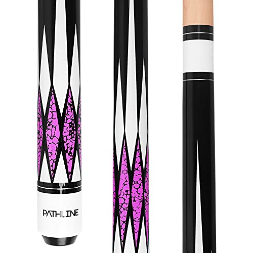 Pool Cue Stick - 58 inch Canadian Maple Billiard Pool Stick - color: Purple, size: 19oz