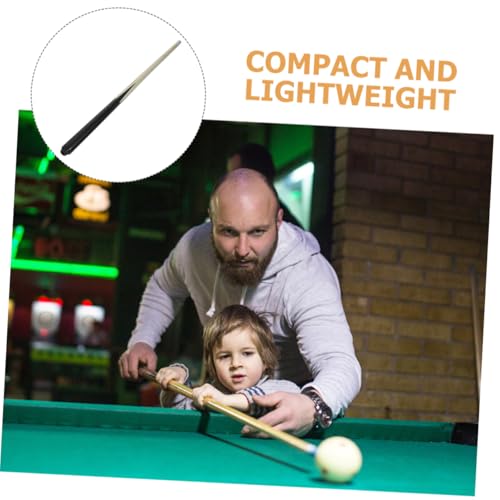 balacoo 2Pcs Short Pool Cue Sticks Lightweight Wooden Billiards Tool for Boys and Portable Cue for Billiard Training for Pool Games