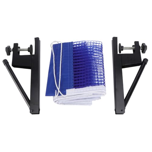 TOYANDONA Portable Table Tennis Net Post Durable Lightweight Rack for Easy Setup for Home Dark Blue