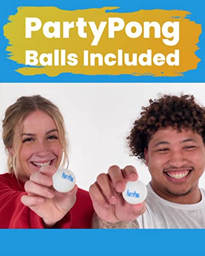 PARTYPONG 8-Foot Folding Beer Pong Table - Basketball Court Edition (Base Model) - style: Base Model