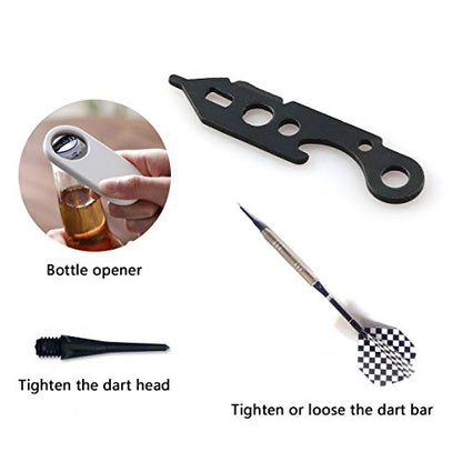 ZRM&E 2pcs Dart Accessories Aluminum Rod Assembly Dart Head Handling Dart Tools Dart Wrench for Loading and Unloading of Aluminum Rod and Specific Dart Head