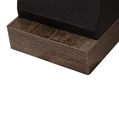 American Legend Kirkwood 9’ Shuffleboard Table with LED Rails, Bowling Game Set, Rustic Wood Finish & Accessories Included
