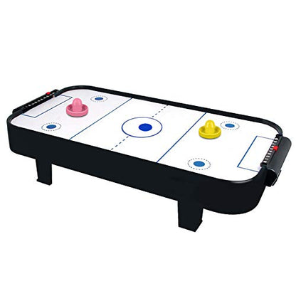 ONE250 Air Hockey Pushers and Red Air Hockey Pucks, Goal Handles Paddles Replacement Accessories for Game Tables (4 Striker, 4 Puck Pack) - color: Pink & Yellow