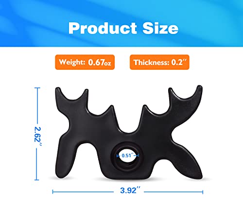 GSE Games & Sports Expert Black Plastic Slip-On Bridge Portable Moosehead Bridge Head, Pool Billiard Cue Bridge Head, Billiard Pool Cue Accessories for Pool Table - style: 1-Pack