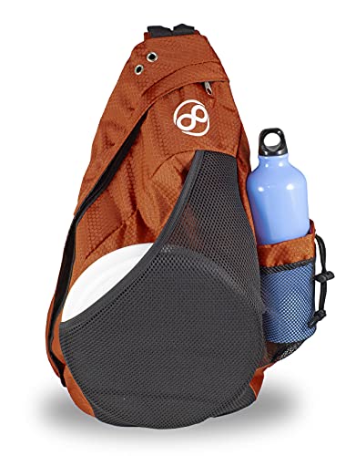 Disc Golf Backpack Slinger Bag | 6-12 Discs | Multiple Colors - color: Dark Orange