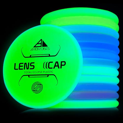 Axiom Discs Total Eclipse Glow 2.0 Lens Cap Simon Lizotte Edition Disc Golf Mini Disc (Colors May Vary)