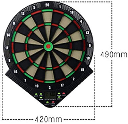 Electronic Dart Board, Electronic Soft Tip Dart Board, Electronic Dartboard Game Set, 18 Games 159 Variations, Dart Target with LCD Scoring Screen, 6 Soft Darts