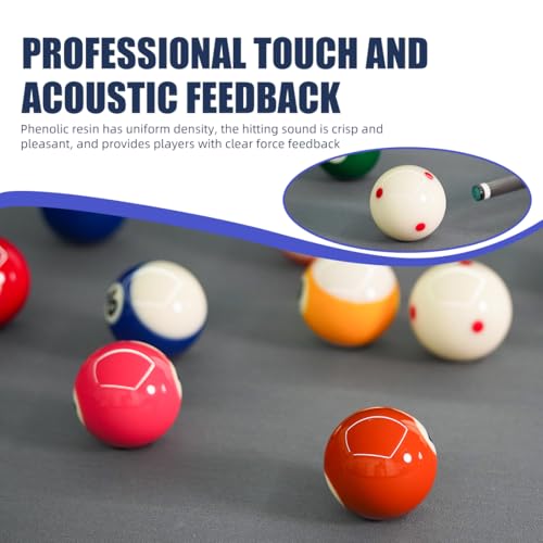 KONLLEN Phenolic Resin Billiard Balls Set 2-1/4" Regulation Size Tournament Pool Balls Set Pool Table Accessories - color: AXD-EAGLE