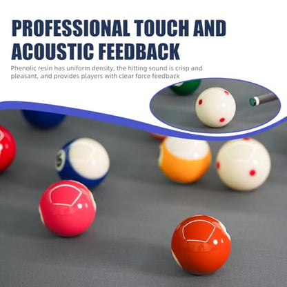 KONLLEN Phenolic Resin Billiard Balls Set 2-1/4" Regulation Size Tournament Pool Balls Set Pool Table Accessories - color: AXD-EAGLE