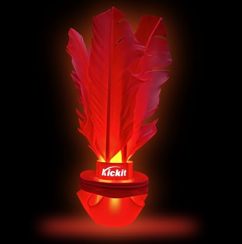 Kickit | The Original Birdie Soccer Trainer | Play Outdoors, Indoors or Backyard, Beach or Tailgate, All Ages Fun & Travel Friendly - color: Red LED