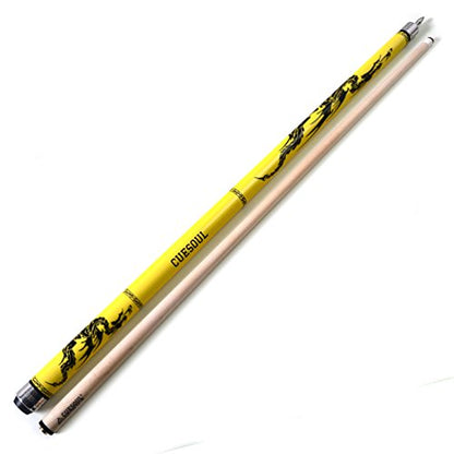 CUESOUL SOOCOO Series 58" 19oz Maple Pool Cue - color: Yellow, size: 12.75mm