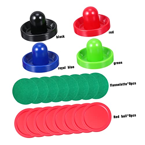 VANZACK 2sets Air Hockey Pucks of Replacement Accessories for Game Tables Includes Felt Pucks Lightweight Sturdy for Air Hockey Tables