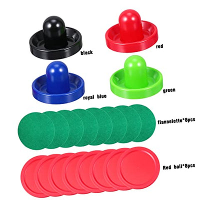VANZACK 2sets Air Hockey Pucks of Replacement Accessories for Game Tables Includes Felt Pucks Lightweight Sturdy for Air Hockey Tables