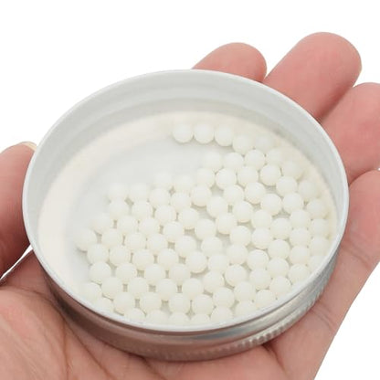 uxcell 100Pcs Nylon Bearing Balls 5mm Polishing Solid Ball, G2 Precision, White - size: 5mm