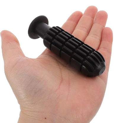 Zerodeko Sturdy Foosball Handles and End Caps Set Table Soccer Accessories with Black and White Footballs Compatible Replacement Grips for Boys and Foosball Tables Handles Caps Balls Kit