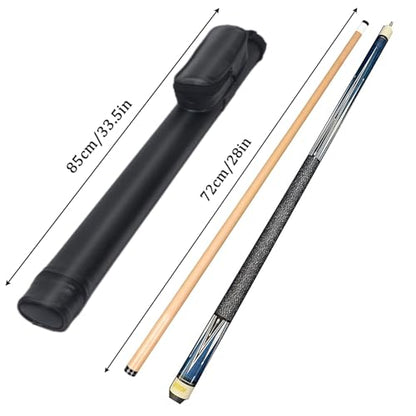 SUPERDIAMOND Pool Cue Stick Set Billiard Cue Sticks with Hard Case, 2-Pieces 58" Pool Table Sticks, 12.5 mm Tip Pool Queue,Pool Stick Set for Home Recreation, Billiards Clubs, Training - style: Billiard Cue Sticks-YMX-Y-D-2S
