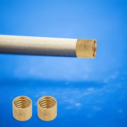 Brass Billiard Cue Tip Hoop Ferrule, Snooker Pool Cue Repair Replacement Ring, Metal Collar for Cue Tip Maintenance, Multiple Sizes Available(9.5mm) - size: 9.5mm