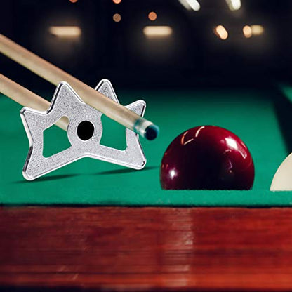 DGZZI Billiard Bridge Head Silver Aluminium Alloy Slip-On Moosehead Bridge Head for Billiard Pool Cue Stick