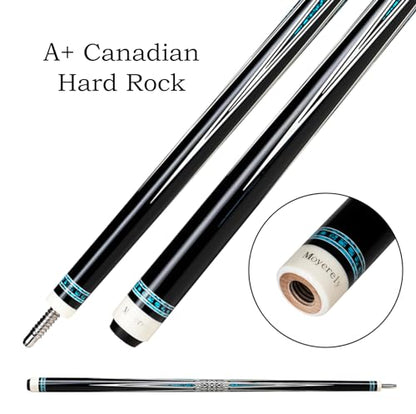Carbon Fiber Pool Cue,11.8mm/12.5mm Low Deflection Cue Stick,Professional Pool Stick with Case - color: MK1+Extension, size: 11.8mm