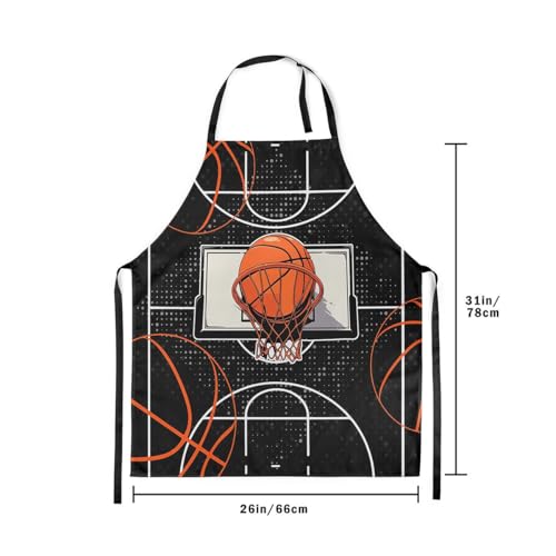 Castle Fairy Basketball Kitchen Apron - color: Basketball